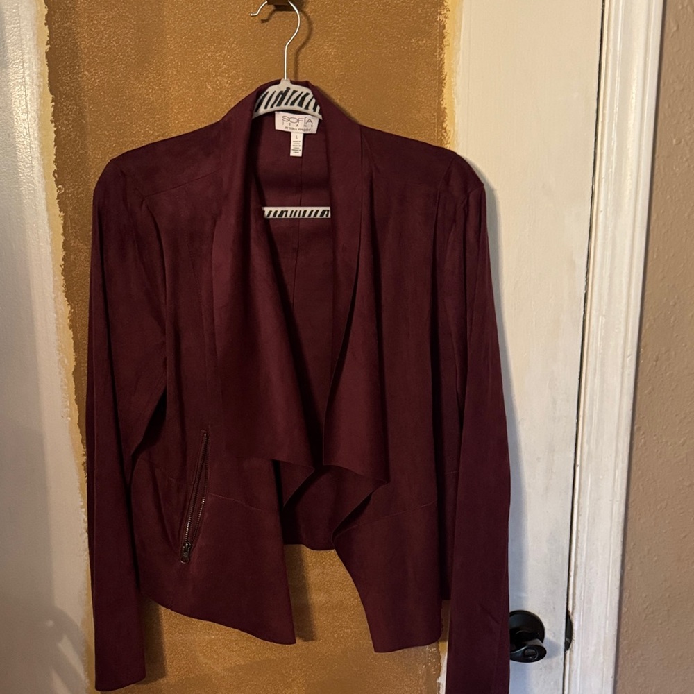 Sofia Vergara Women's Burgundy Jacket